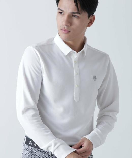 St ANDREWS高尔夫男士 阳离子复古刺绣长袖Polo衫 速干透气 商品图8