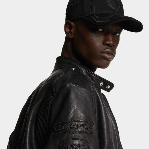 DSQUARED2 男士 DUCATI 联名皮衣 黑色 S71AN0650 SX9749 900 商品图5