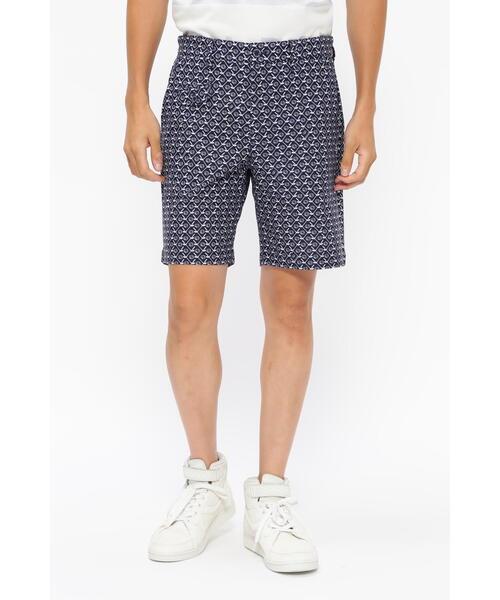 PEARLY GATES 男士高尔夫 TEXBRID格子短裤 球和球杆图案印花 商品图0