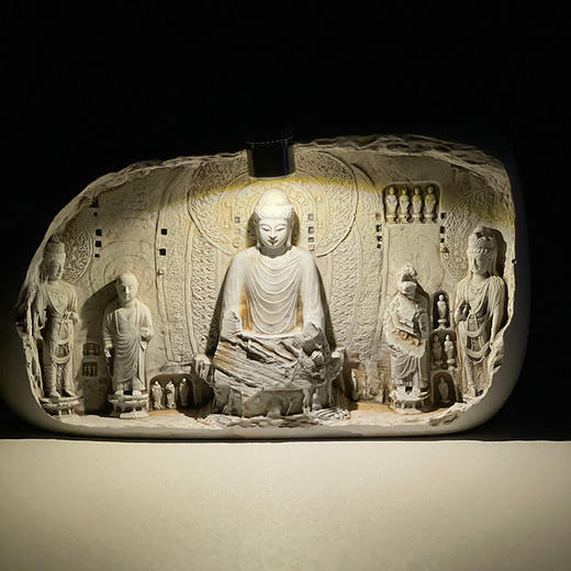 河南洛阳文创平替同款 龙门石窟冰箱贴 可发光佛像立体浮雕 商品图1