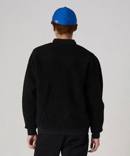 TaylorMade×UNITED ARROWS秋冬男女款 拼接蓬松柔软棒球领羊羔毛外套 宽松保暖 商品图9