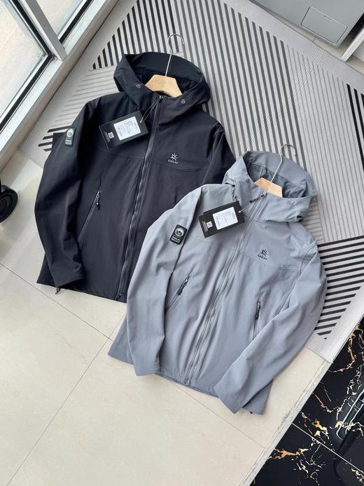 F013025户外防风防水保暖登山运动透气连帽外套男 商品图0