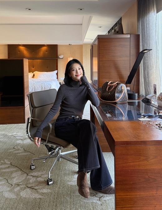 超模巧腿婴儿绒微喇显瘦牛仔裤 商品图5