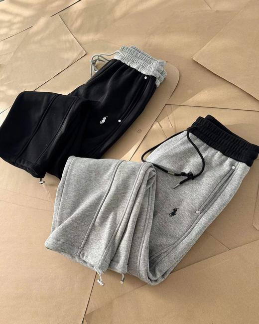 F013020冬季新款纯棉廓形宽松弯刀休闲卫裤 商品图5