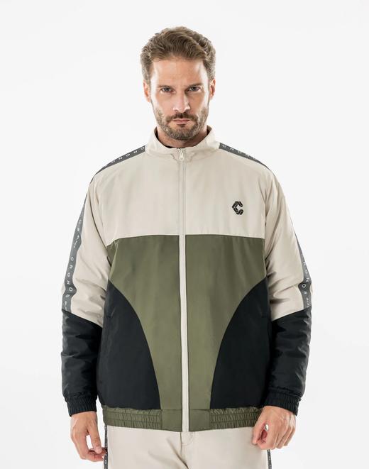 CRONOS BLACK高尔夫男士 冬季 复古撞色立领棉夹克 宽松版型运动休闲 商品图7