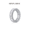 【预售】ShiningHouse[培育] 18k金钻石戒指 长方形克拉钻人工真钻人造钻石K金戒指豪华排钻戒指悦己送礼臻选【此商品不支持7天无理由退货退款】预计3日发货 商品缩略图2