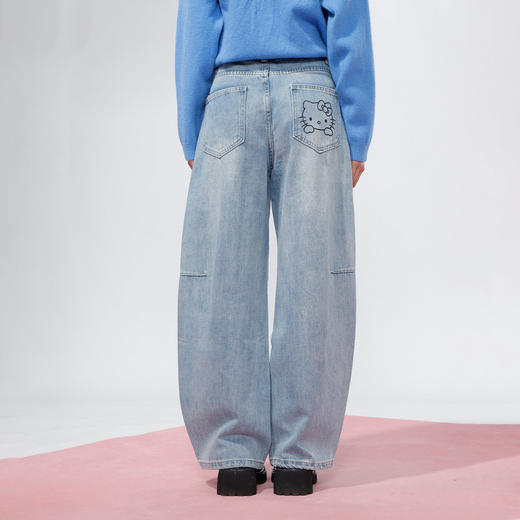 休闲宽松KT刺绣牛仔长裤-纪念日百货门店同款168998231 商品图2