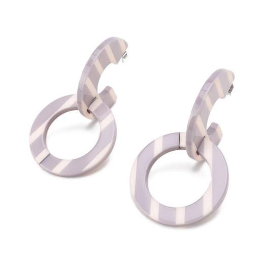 8050232896294 EMPORIO ARMANI 【INS风】女式复古小众夸张环形彩色质感耳饰耳环耳钉【一对】 商品图2