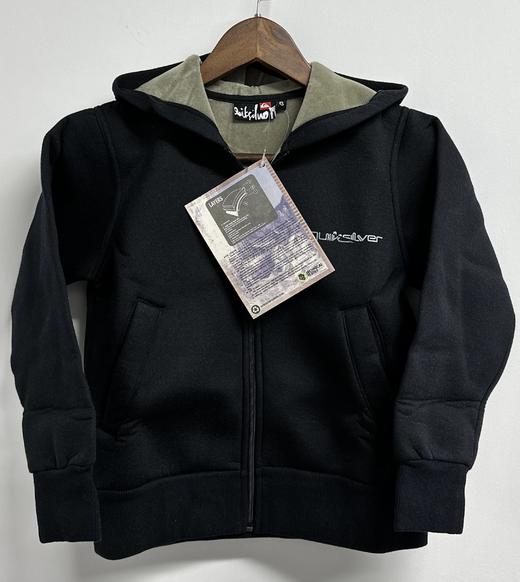 Quiksilver户外运动品牌最新法国原单拉链连帽拉绒卫衣（青少年款） 商品图0