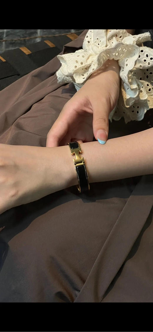 Hermes ClicH 黑金 手镯 商品图3