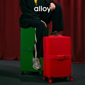 alloy   吐司箱彩色李箱大容量旅行箱拉杆箱黄色出行登机箱