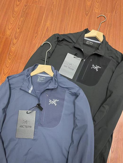 F013009户外小立领半拉链男士微粒绒长袖打底衫 商品图9