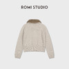 ROMI STUDIO帕丝条丹麦水貂毛领100%山羊绒毛织外套 RWDSW02392 商品缩略图1