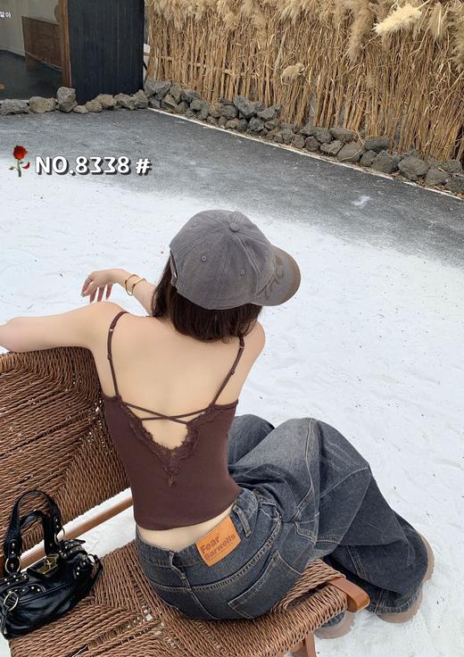 【GZ】无忧购26春夏新款女士深镂空蕾丝美背8338#（截单后3-5天发货） 商品图7
