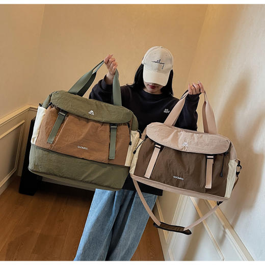 旅行包大容量女可套拉杆箱登机包行李袋干湿分离运动健身包 商品图1