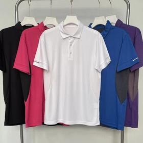 GGG 高尔夫男士 多色翻领拼接网眼 短袖 弹力透气POLO衫