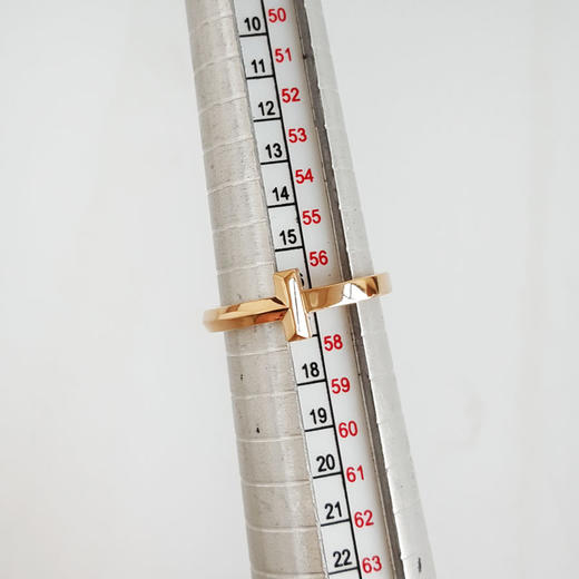【95新】Tiffany & Co.蒂芙尼Tiffany T 系列玫瑰金无钻T1戒指57号、宽度2.5mm中性款260126TJ34 商品图8