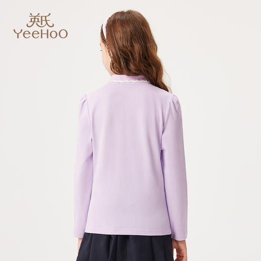 【英氏】【120-170】女童春秋长袖POLO衫 商品图7
