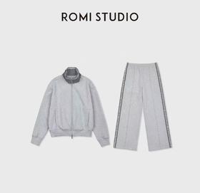 ROMI STUDIO“校园套装"重磅纯棉立体中线休闲长裤+卫衣RWCWXG7432