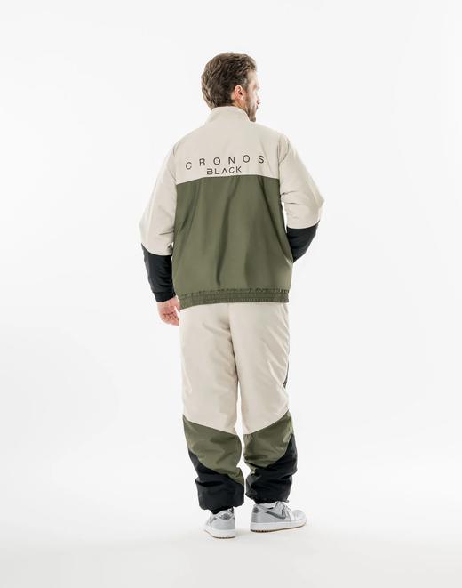 CRONOS BLACK高尔夫男士 冬季 复古撞色立领棉夹克 宽松版型运动休闲 商品图11