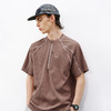 714street吸湿速干户外短袖T恤男2026春季宽松半拉链华夫格半袖衫 商品缩略图2