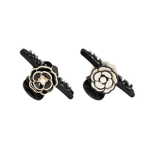 大英博物馆欧洲文化艺术系列黑色山茶花 白山茶花 抓夹 商品图4