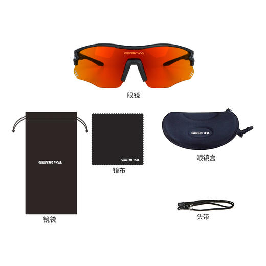 果凡&骏誉光华联名款SS902防紫外线智能变色运动眼镜马拉松超时骑行登雪山旅行开车户外运动护眼 商品图12