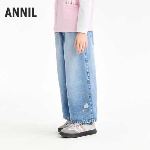 【实体店同款】女童全腰长裤春季新款安奈儿童装XG616080 商品图2