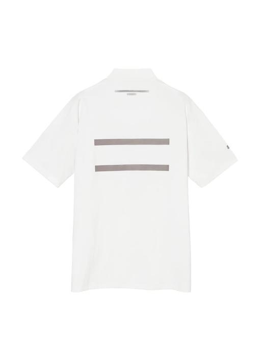 日系原单 高尔夫男士 夏季宽松高领短袖 双线经典标志印花 透气舒适 商品图1