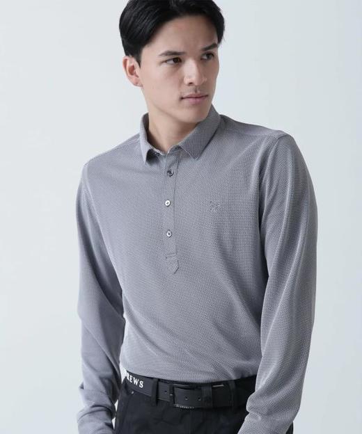 St ANDREWS高尔夫男士 阳离子复古刺绣长袖Polo衫 速干透气 商品图2