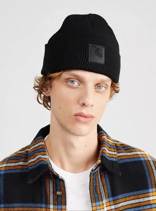 F013033潮人穿搭男女同款黑标针织帽冷帽 商品图5