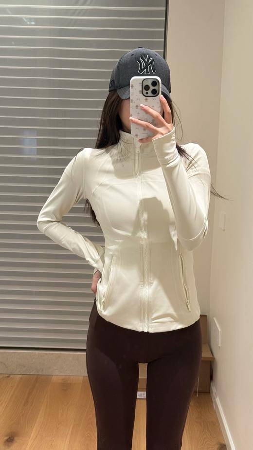 YOTTOY新款腰精奶皮衣长款瑜伽外套收腰塑形健身服运动训练骑行上衣秋 商品图6