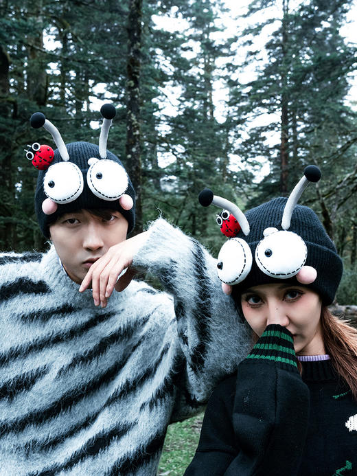 【2.10停发】芽小七原创设计金龟子成品男女秋冬保暖针织毛线帽可爱卡通 商品图0