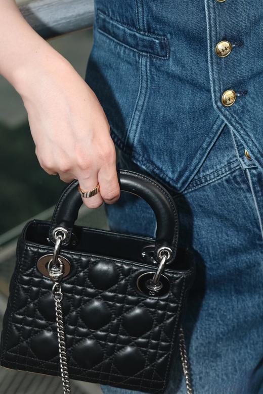 D家戴妃lady纯手工小胎牛皮手提单肩斜挎包 商品图2