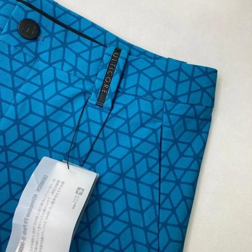 Ulticore系列 高尔夫男士 黑蓝两色抗皱几何纹弹力修身运动长裤 商品图2