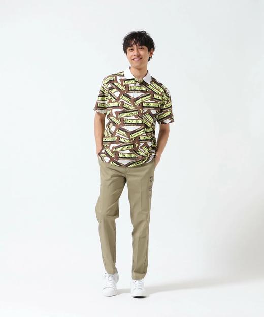 Jack Bunny 男士高尔夫 字母糖果图案透气速干polo领短袖 宽松轻盈 商品图2