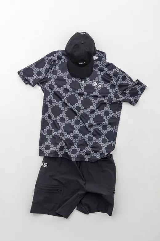 GGG高尔夫 男女同款 GGG印花短袖Polo衫 吸水速干防紫外线 商品图2