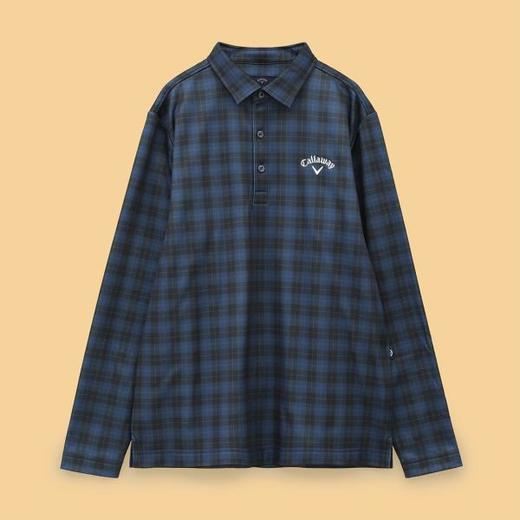 Callaway 高尔夫 男士 经典格子印花polo领长袖衬衫T恤 舒适百搭 商品图6