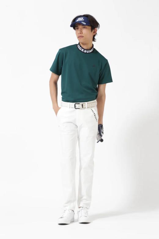 Jack Bunny 高尔夫男士 字母领口运动休闲半高领短袖T恤 商品图6