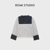 ROMI STUDIO“经典海军风”双纱羊毛竖坑条肌理套头毛织 RWDSST1799 商品缩略图3