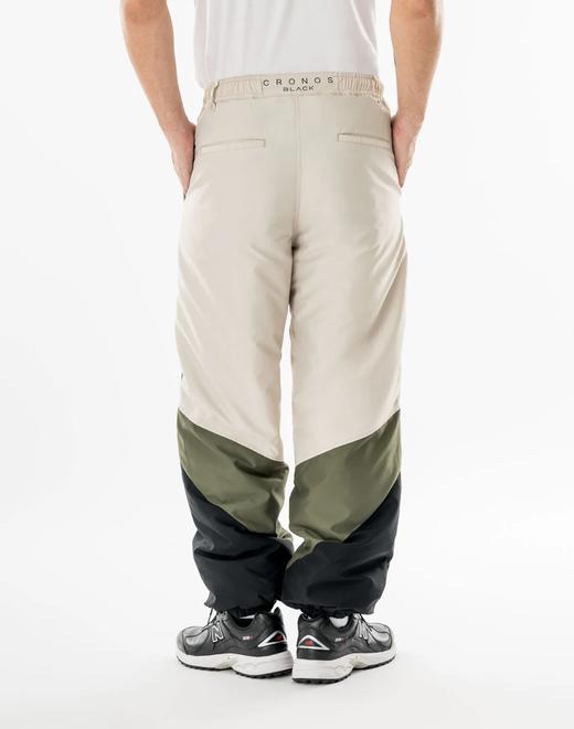 CRONOS BLACK高尔夫男士 冬季 宽松休闲运动裤复古撞色拼接收口长裤 商品图10