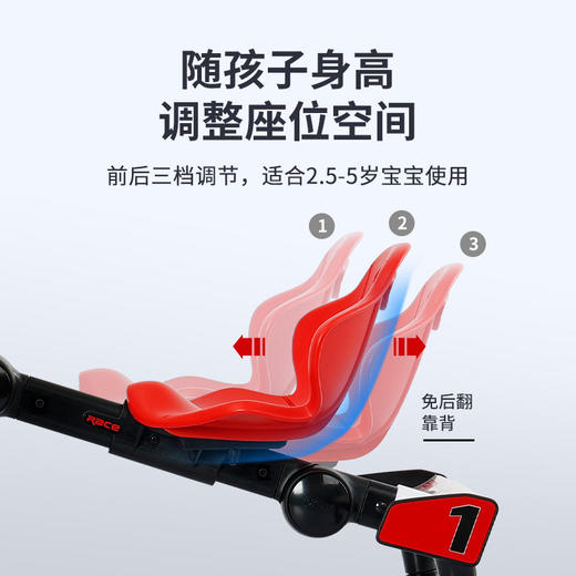 ROLLPLAY如雷儿童漂移小赛车可折叠滑行脚踏飞机三轮自行玩具山姆 拆封后不支持七天无理由退款  中途拦截退回需要扣除相对应的运费 商品图3