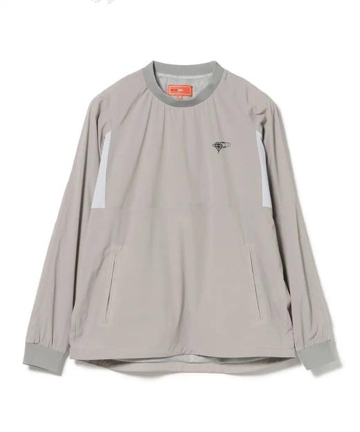 BEAMS 高尔夫男款  拼色防水带网状内衬 弹力圆领长袖套头外套 商品图5