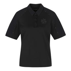 ST家夏季新款女装中袖POLO衫来了！这件尖领中袖真的太太太可了！宽松的袖子设计遮掉了手臂的赘肉的同时视觉上拉长了手臂，显瘦显一字肩！温油有气质！优雅女人味，颜色很稳，面料有弹力，吸汗速干，非常好穿！