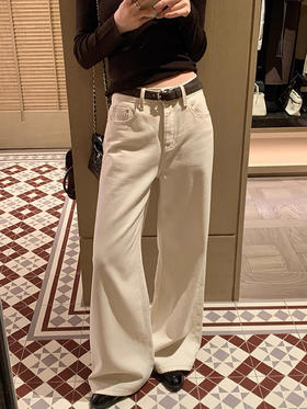 超模巧腿婴儿绒微喇显瘦牛仔裤