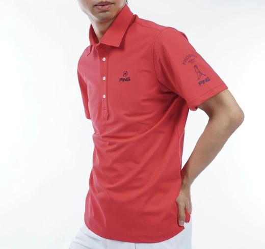 PING 高尔夫男士 夏季网眼透气 运动休闲polo领短袖T恤 商品图8