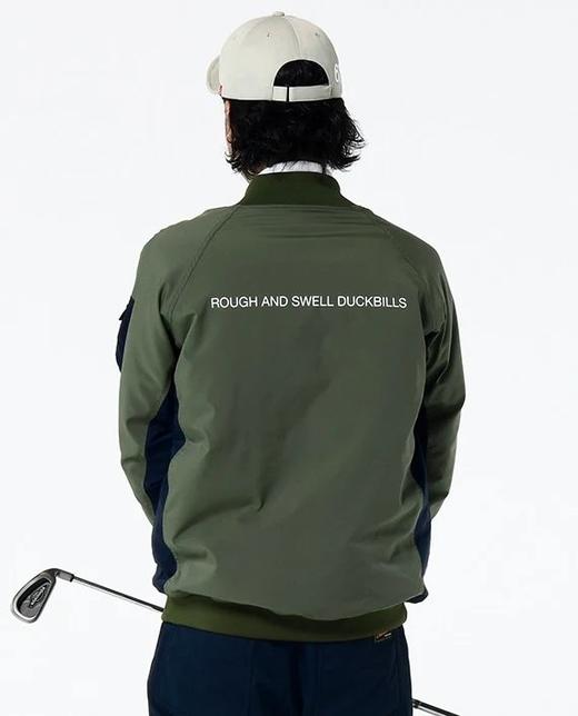 Rough & Swell 高尔夫男款 秋冬新款 防水弹力抗静电 保暖百搭运动休闲拼接机能夹克 商品图1