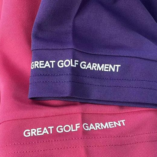 GGG 高尔夫男士 多色翻领拼接网眼 短袖 弹力透气POLO衫 商品图4