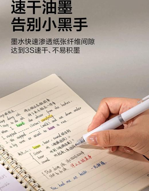 得力六边形战士【12支装 更划算】得力按动中性笔 学生用黑色速干六边形战士笔 考试碳素签字静音刷题笔 商品图5