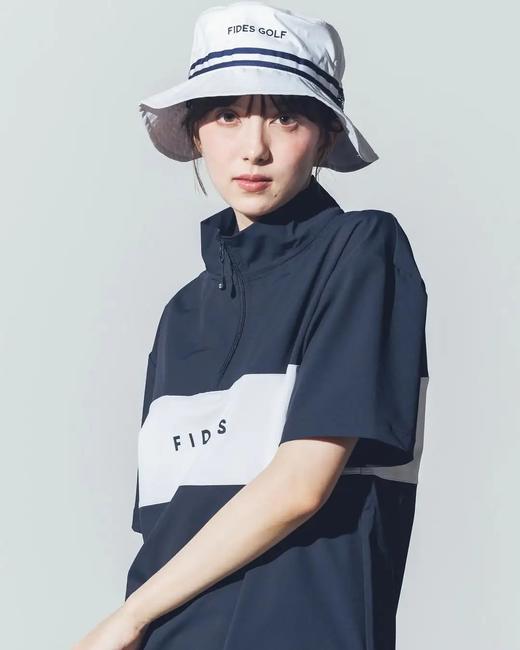 FIDES Golf高尔夫男女同款 半拉链立领套头拼色短袖T恤 宽松休闲防水 商品图3
